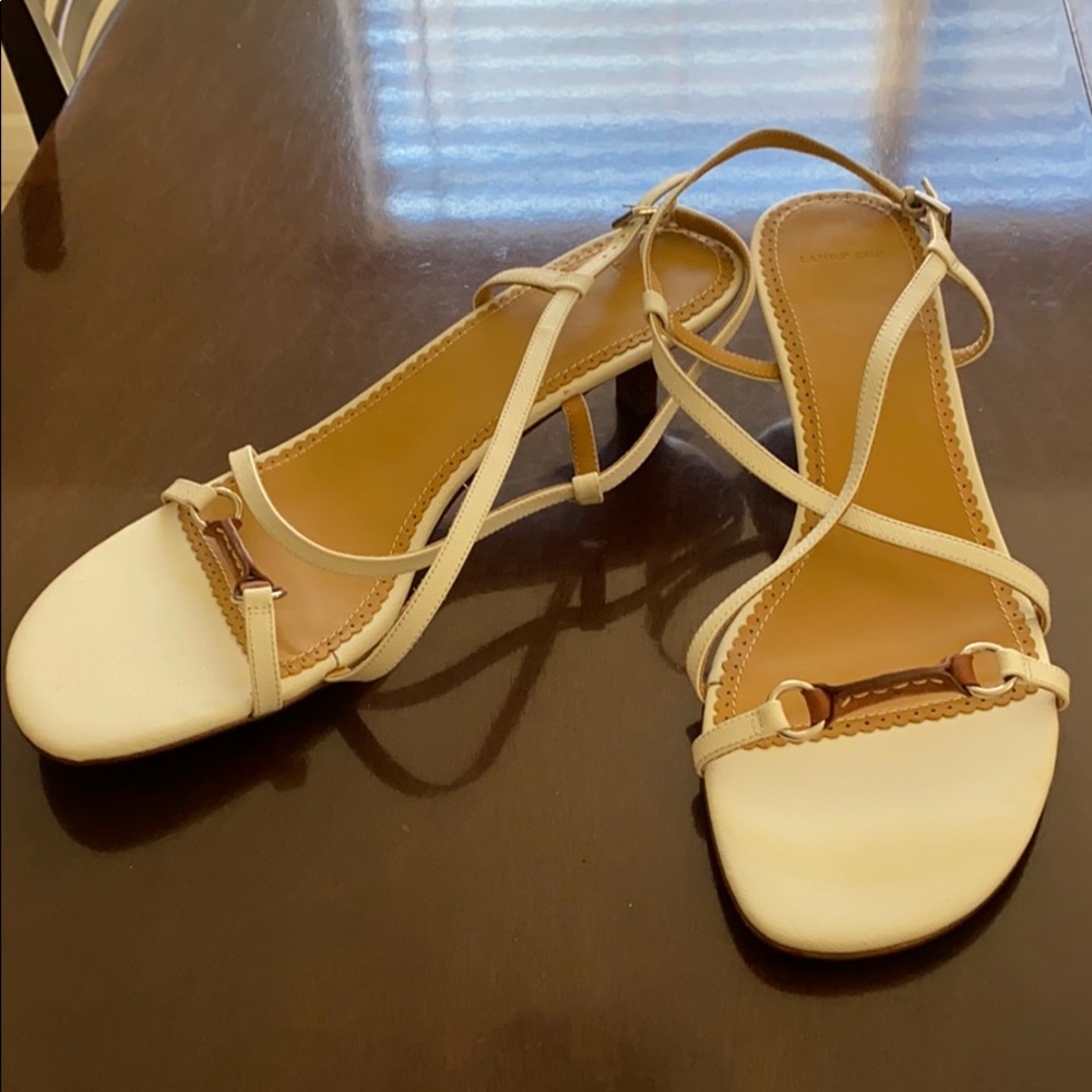 Lands End Strapped Heeled Sandals - Picture 2 of 5